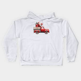 Santa Delivering Gifts Kids Hoodie